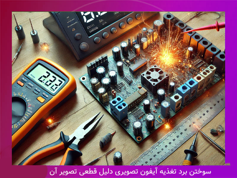 علت-روشن-نشدن-آیفون-تصویری-سوختن-برد-تصویر